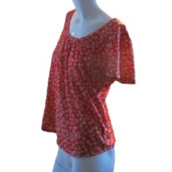 🌸 Floral Scoop-Neck Top by Tribal 🌸 - Picture 1 of 5